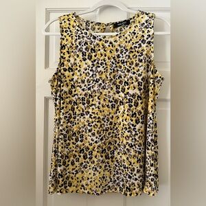 💛🐆 Yellow Leopard Print Blouse